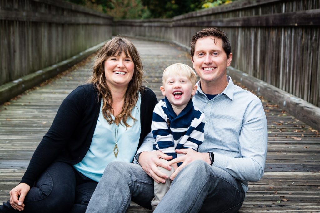 Candid Family Photography at a park in Portland