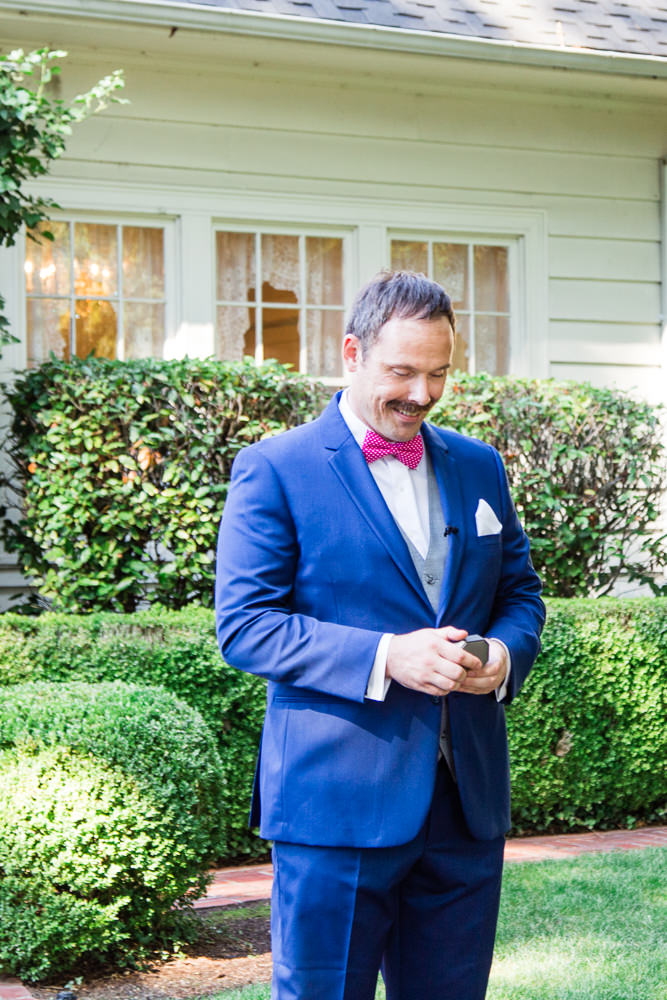 Gray Gables Portland Wedding Groom