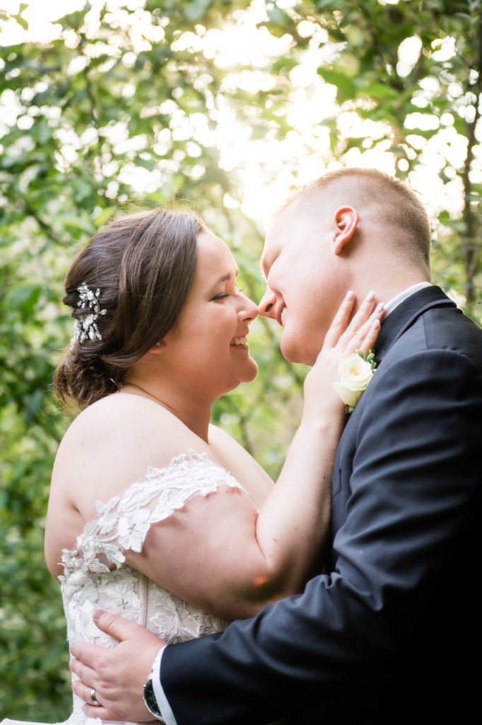 Gray Gables Estate Wedding Photos Sunset Bride and Groom