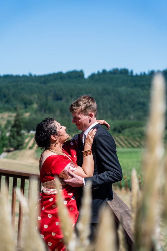 Abbey Road Farm Wedding Celebration Bride and Groom
