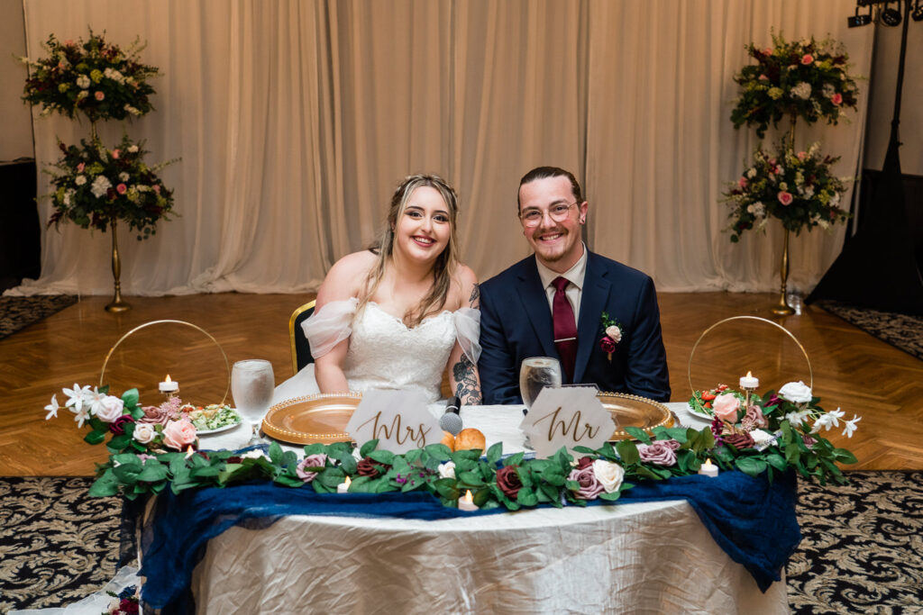 Gray Gables Weddings Bride and Groom Sweetheart Table