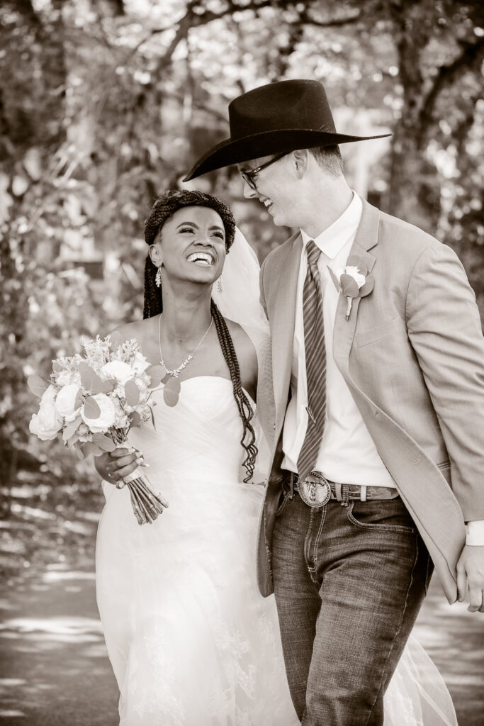 Spring Water Oasis Wedding Bride & Groom