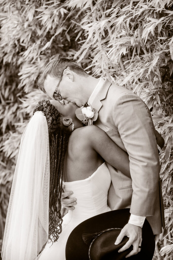 Spring Water Oasis Wedding Bride & Groom