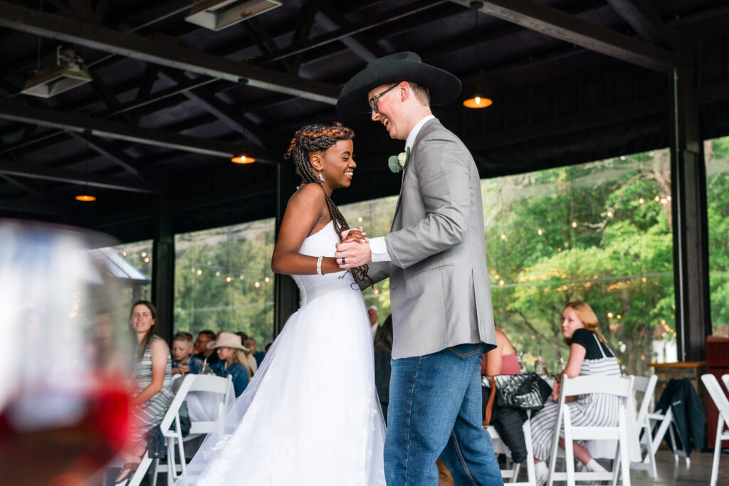 Spring Water Oasis Wedding Bride & Groom First Dance
