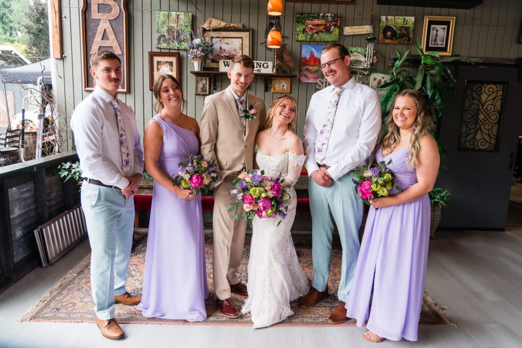 Lavender Owl Farm Wedding Wedding Party Portraits