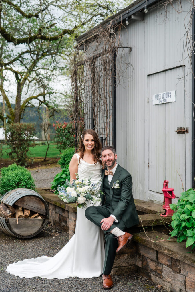 Abbey Road Farm Wedding Bride & Groom